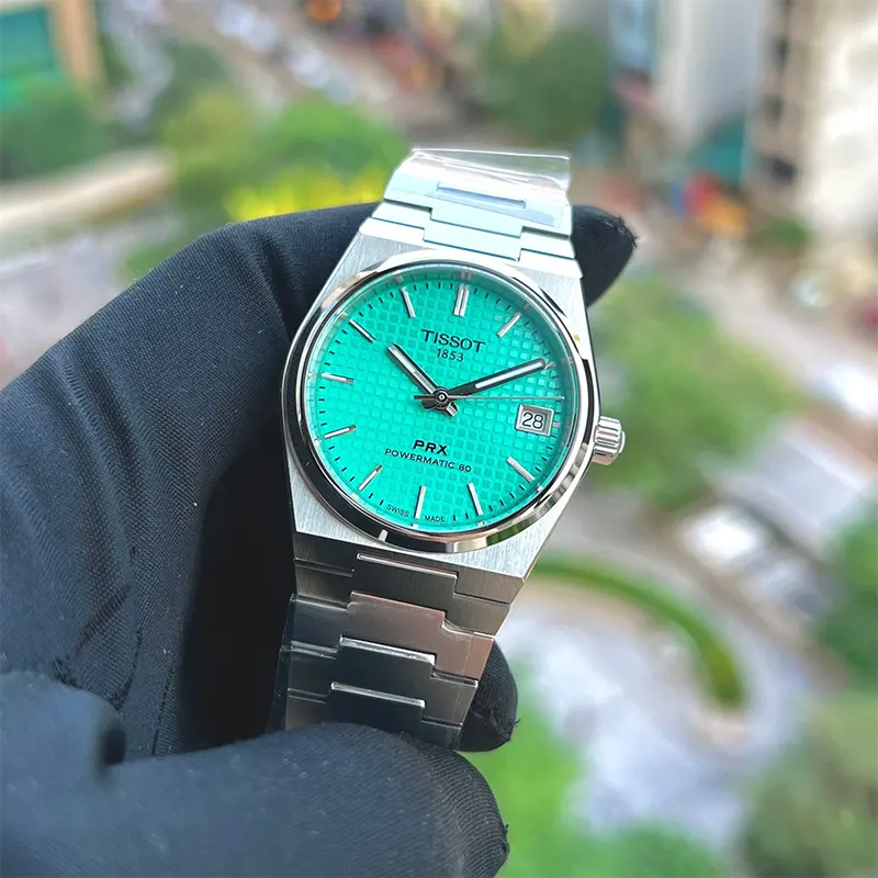 Tissot PRX Powermatic 80 Light Green Men's Watch- T137.407.11.091.01